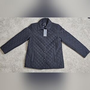 Nwt - Jones NewYork Women’s Black Quilted Jacket Classic Lightweight